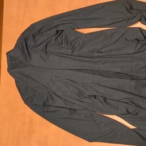 NWOT Market & Spruce Heathered Blue Open Front Top size S